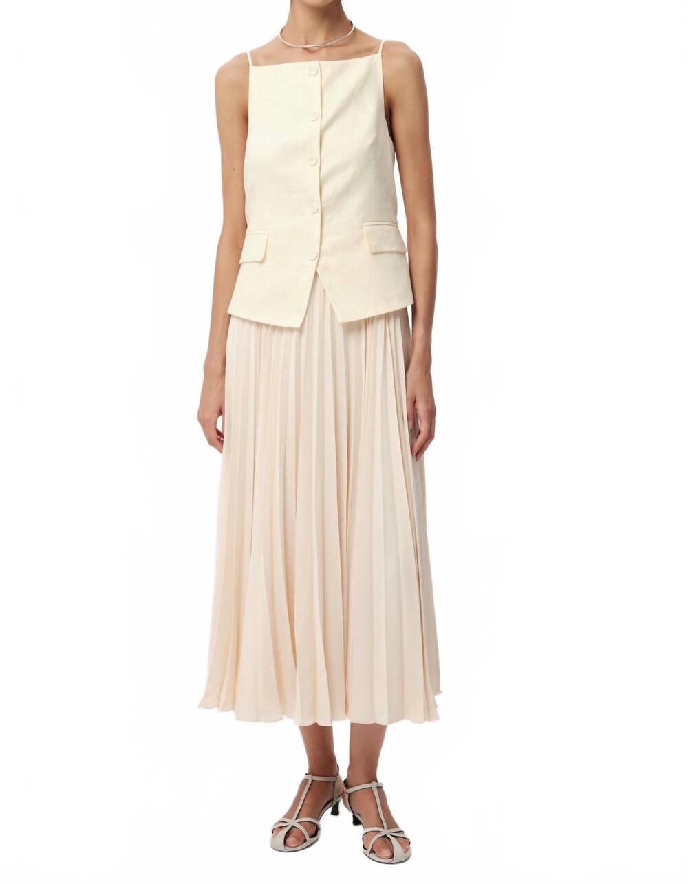 NEW EXQUISE angeletta maxi dress in butter